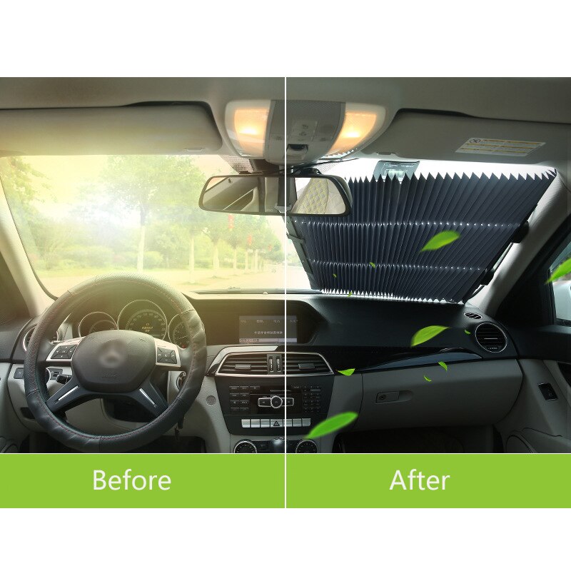 Auto Intrekbare Parasol Isolatie Blok Intrekbare Voorruit Zonnescherm Voor Achter Zonnescherm Voor Auto Uv Bescherming