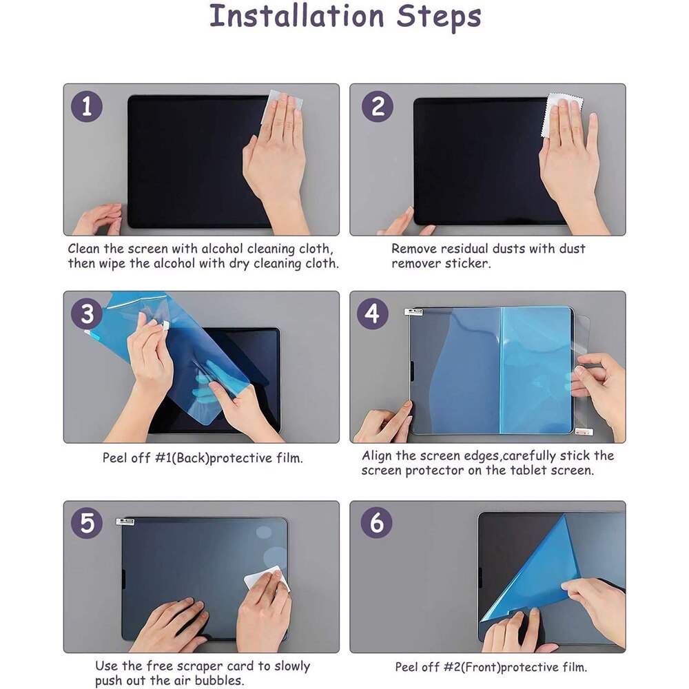 Papperskänselfilm för ipad air 4 10.9 & #39 ;& #39 ; som att skriva på papper skrivbar film för ipad air 4th generation air 4 a2324 a2072