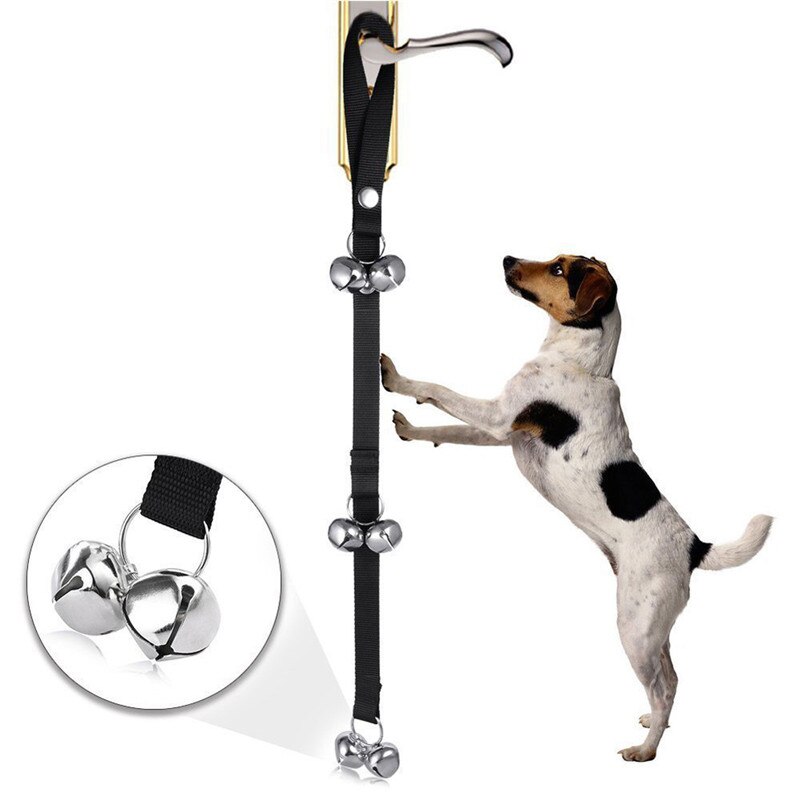 Dog Doorbells For Dog Training And Housebreaking Clicker Door Bell: BK