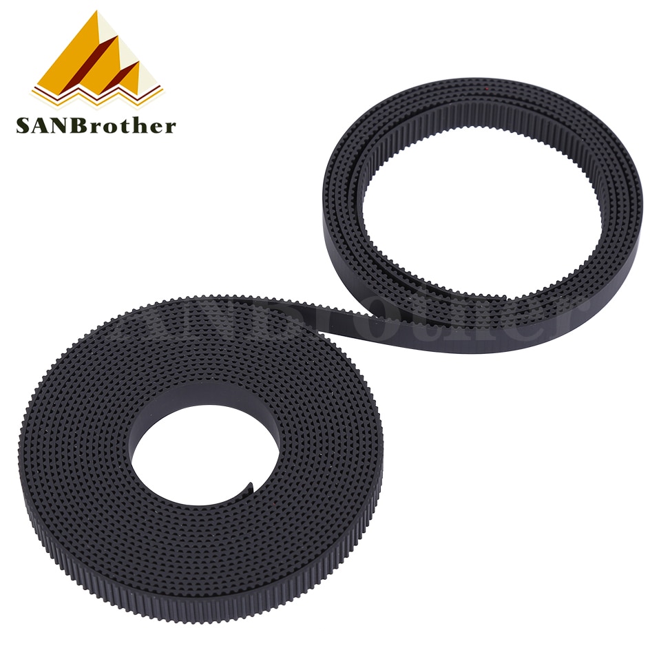 5m/10m//20m/50m/lot GT2-6mm / 10mm open timing belt GT2 belt Rubber Aramid Fiber cut to length for 3D printer