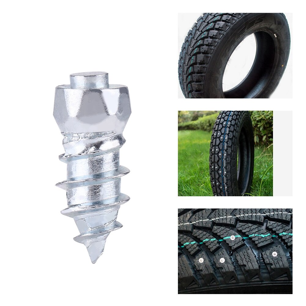 100 st 15mm hjul däck skruvar klackar halkskydd snödäck spikes bildäck ersättningsverktyg för bil auto suv atv däck
