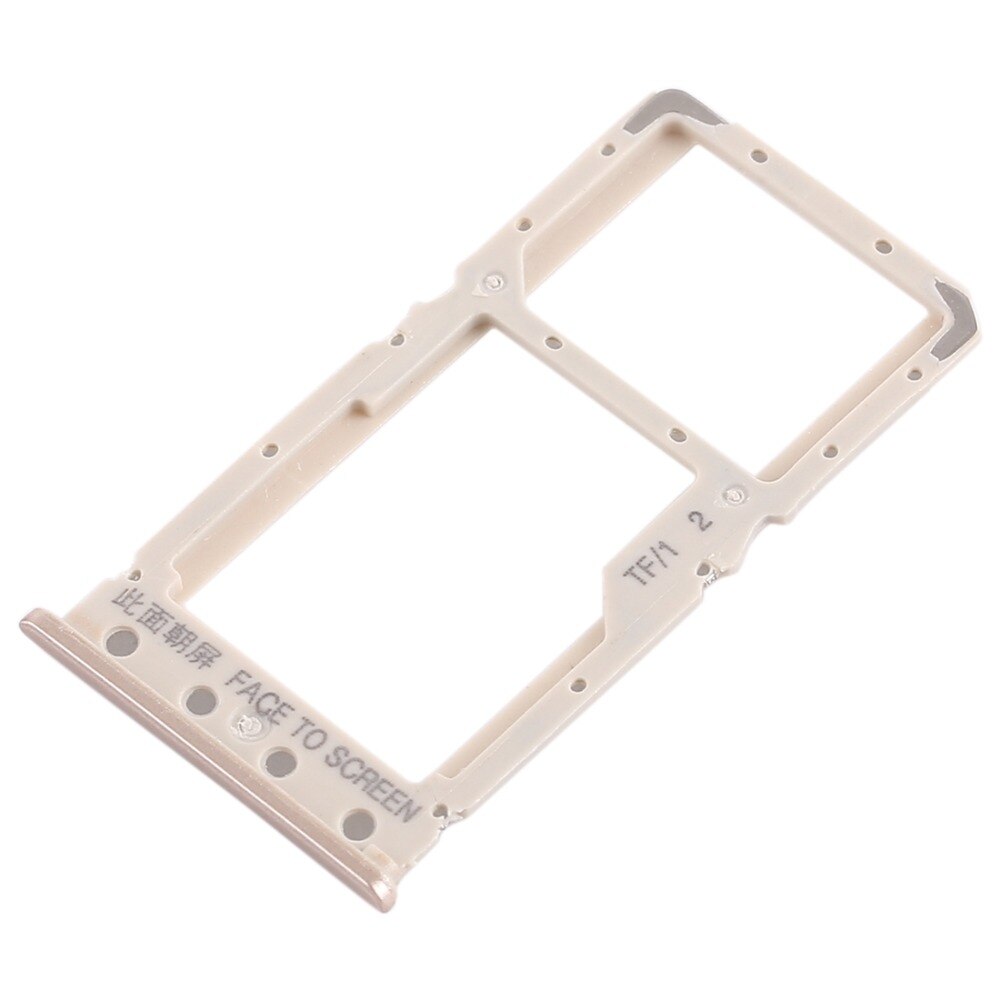 SIM Card Tray + SIM Card Tray / Micro SD Card Tray for Xiaomi Redmi 6 / Redmi 6A(Gold)