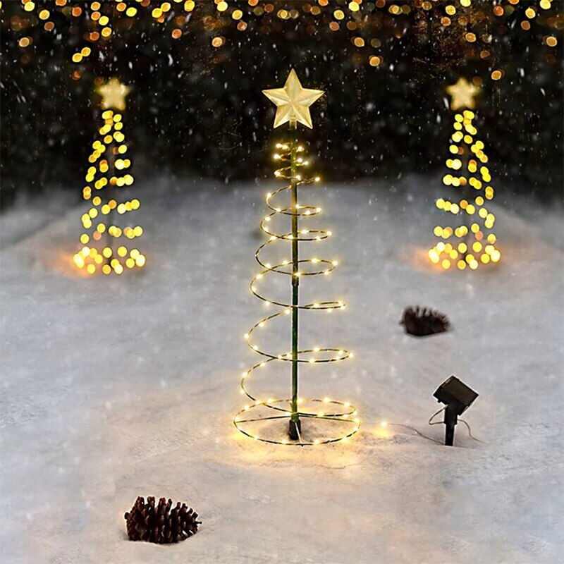 Led Xmas Lights Aangedreven Met Solar Fairy String Lights Voor Xmas Tree Tent Tuin