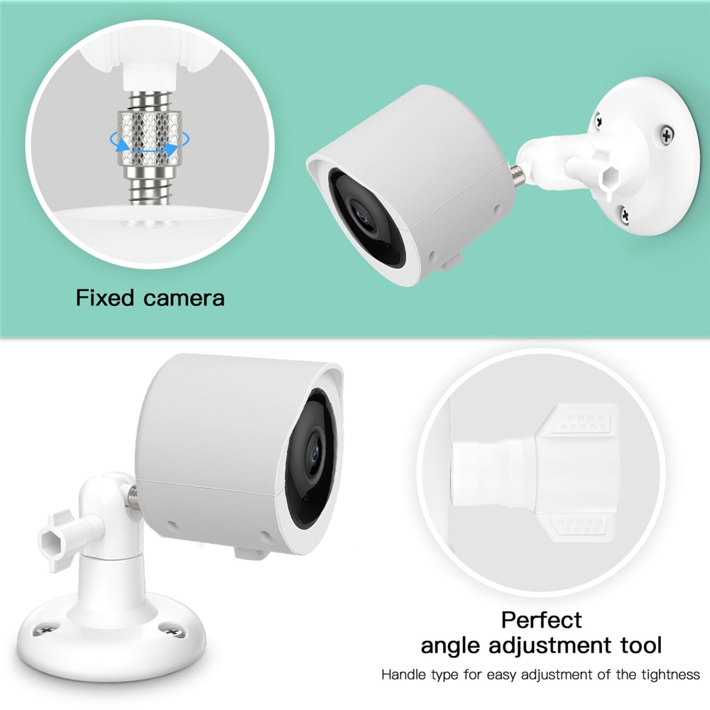 YI Home Camera Stand Waterproof Wall Mount Holder with Protective Case 360 Degree Swivel Brackets for YI Home Camera Accessories
