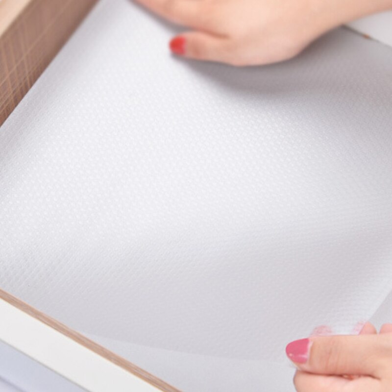 Cubierta de estante reutilizable, forro para cajón, alfombrilla para armario, a prueba de humedad, impermeable, antideslizante, para nevera, mesa de cocina, almohadilla de papel
