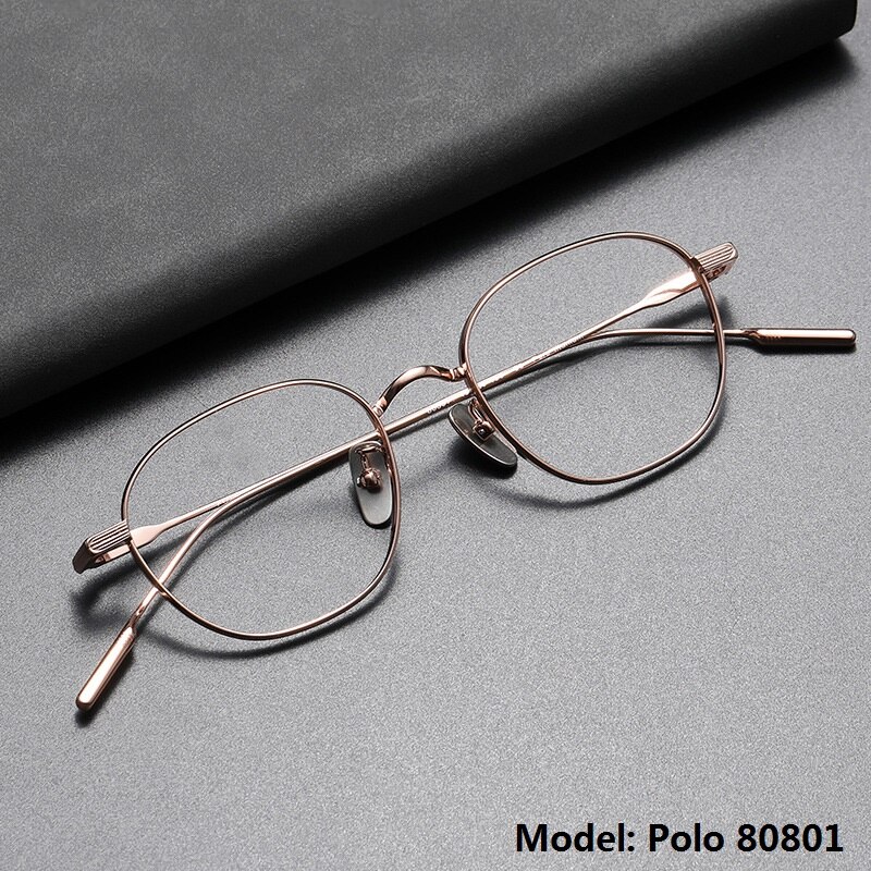 John Lennon-gafas cuadradas hechas a mano para hombre y mujer, marco de titanio puro, graduadas, Vintage, para miopía óptica, nuevas
