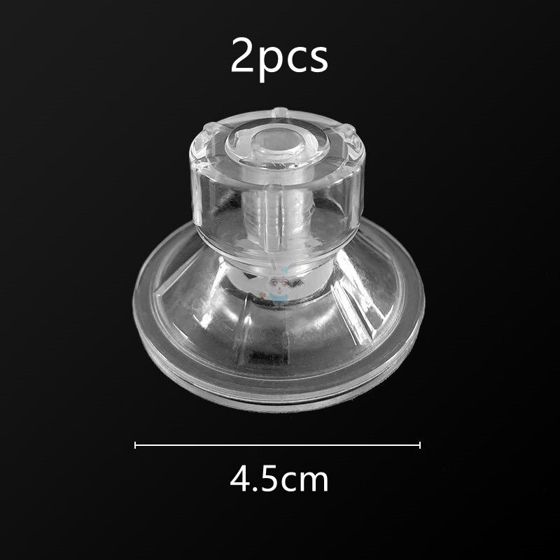 AKH® Transparante zuignaphaken | Sterke zuignap voor kerstdecoratie | 2 cm rubberen zuignap met metalen haak (pak van 24