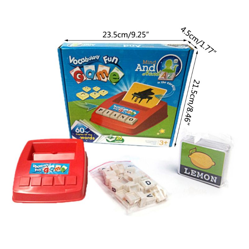 Spelling Spel Engels Brief Alfabet Vroeg Leren Educatief Kinderen Speelgoed Kinderen L41D