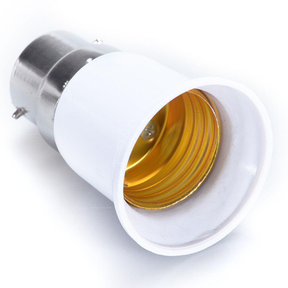 B22 to E27 Light Lamp Bulb Socket Base Converter Edison Screw to Bayonet Cap