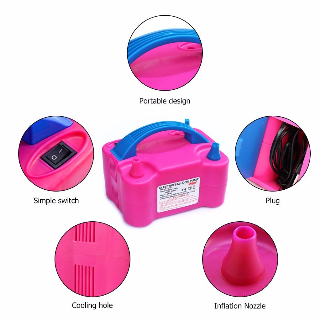 Portable Children Electric Air Pumps Blowing Air Pumps Electric Inflator Balloons Pumping Tool Outdoor Machine Inflatable Toy#g4