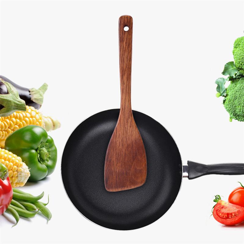 1 Pc Milieuvriendelijke Huishoudelijke Hout Non-stick Pan Spatel Schop Rijst Lepel Kookgerei Turner