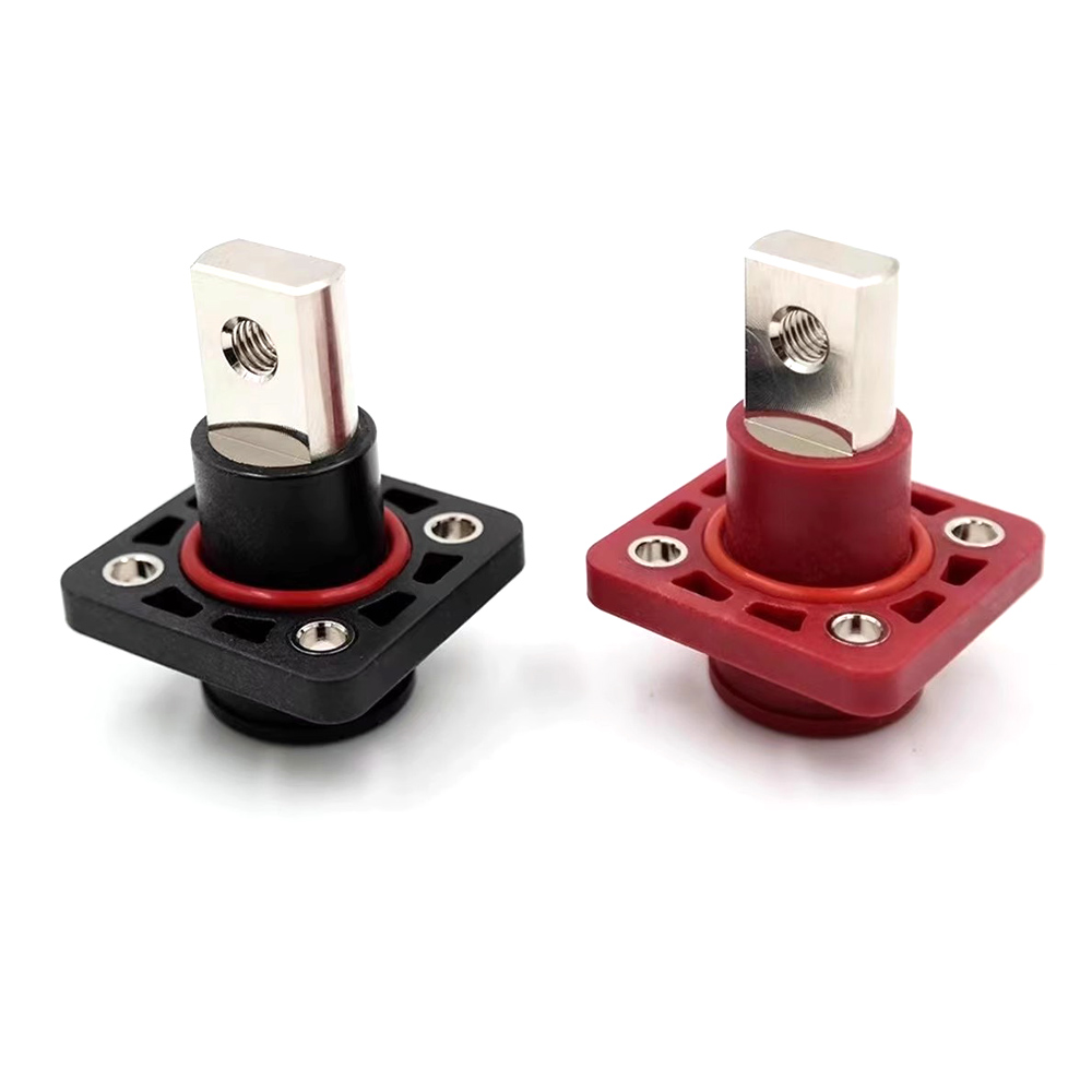 200a Koperen Lithium Batterij Terminal Connector Energie-Opslag Terminal Batterij Connector Adapter Vierkante Energie-Opslag Connector