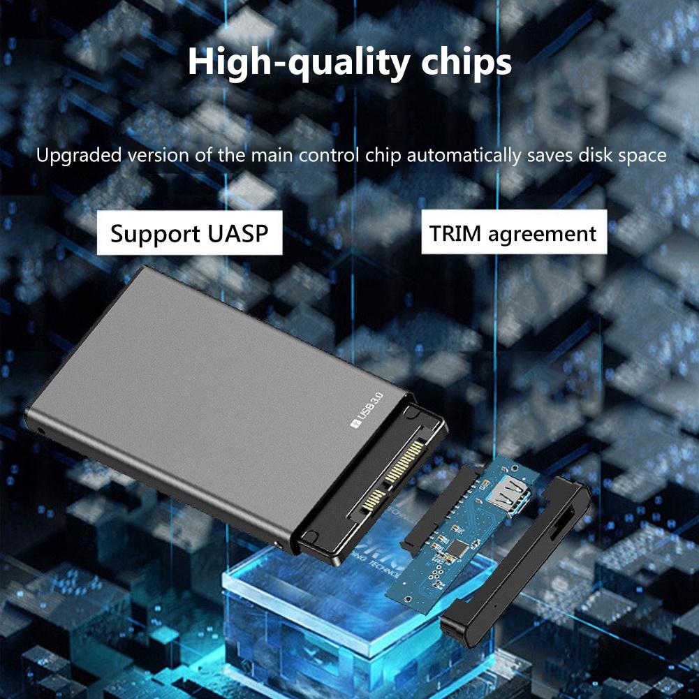 USB 3.0 2.5Inch 5Gbps SATA Mobile Hard Disk Drive Box Solid State Hdd Hard Disk Box Notebook Serial Port SSD HDD Adapter Case