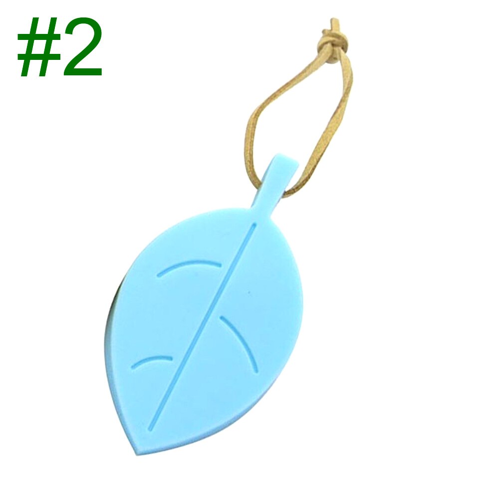Leaf Style tope de protección de puerta de silicona, Protector de dedos de cuña, lindo dibujos animados silicona Flexible puerta ventana topes con cordón: Blue