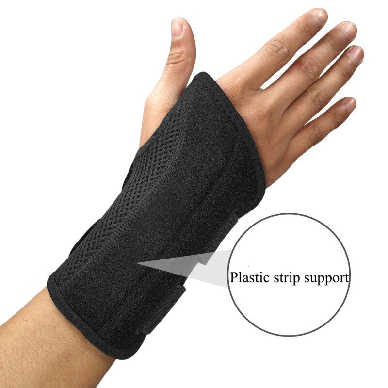 Wrist Support Carpal Wrist Brace Support Forearm Splint Band Strap Pain Relieve Soft Moisture-Wicking Wrist Protector Pad