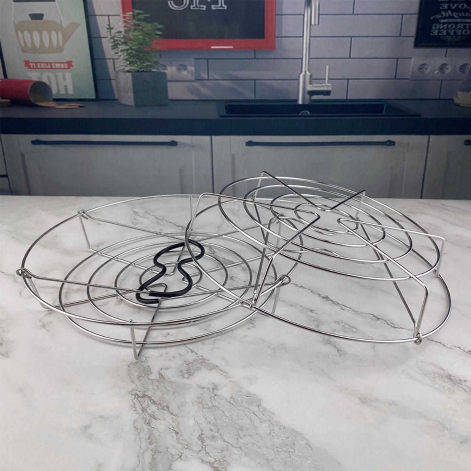 Stainless Steel Beer Bottle Carrier Holder Kitchen Storage Can Rack with Handle