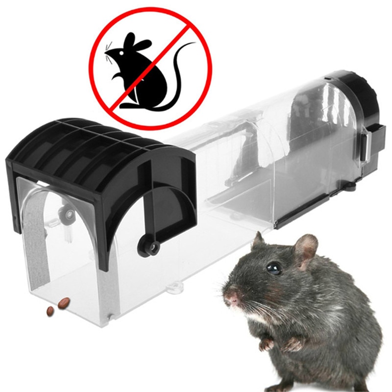 1 Pcs Nontoxic Rat Val Kooi Muizen Vangen Plaagdierbestrijding Catch Bait Hamster Muis Val Transparante Humane Live Muizenval Xnc