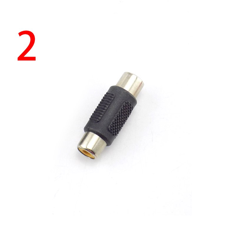 RCA Male to Male Female AV Jack RCA Plug Adapter DIY Audio Cable CCTV Camera Security System Video Plug Converter: Red