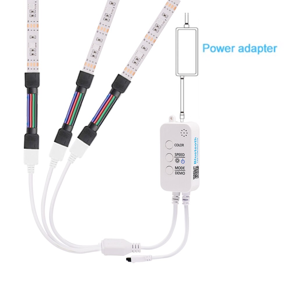 6A LED Controller 40 Keys Wireless Bluetooth-compatible Remote Smart Connection Switch 3CH X 2A Dimmer for RGB LED Strip 12-24V