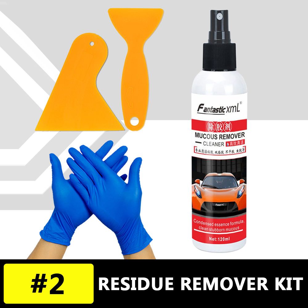 Sticky Residue Remover Car Window Film Adhesive Remover Sticker Cleaning Spray Glue Remover Cleaning Agent Cleaning Products: Default Title