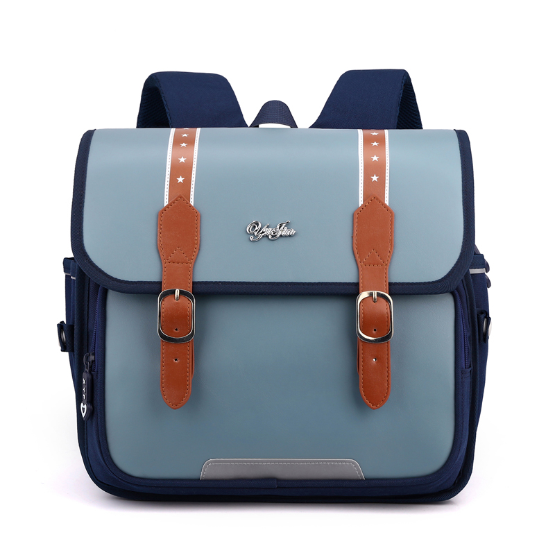 Reflective Strip Backpack Children's High Large Capacity Backpack Primary School Grades 1-3 School Backpack: SKY BLUE
