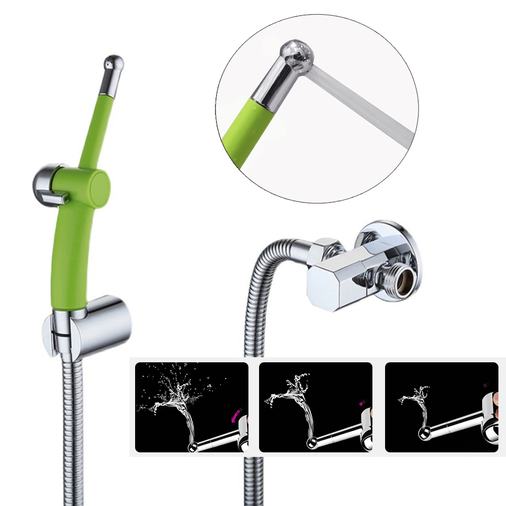 Handheld Badkamer Wc Bidet Douchekop Nozzle met 1.5M Telefoon Doucheslang Draagbare Luier Bidet Wc Shattaf Sproeier