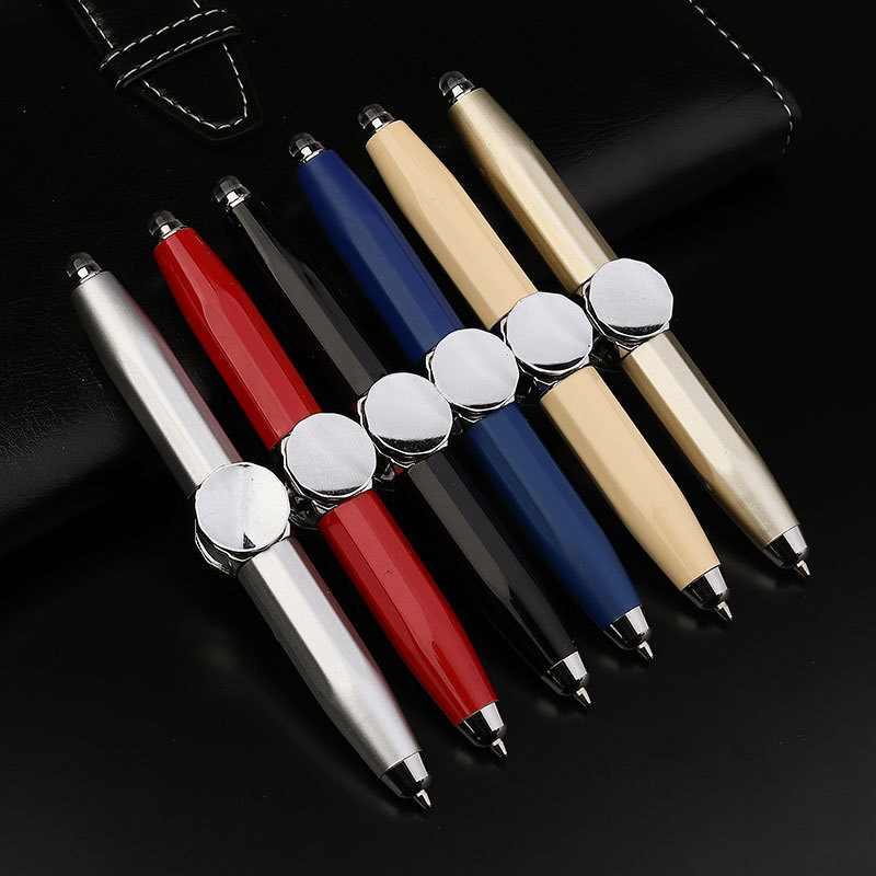 Fidget Spinner Toy kulkowe długopisy wielofunkcyjne EDC antystresowy Relief Metal Shell dzieci dorosłych Stress Relief metalowe pisanie długopisy