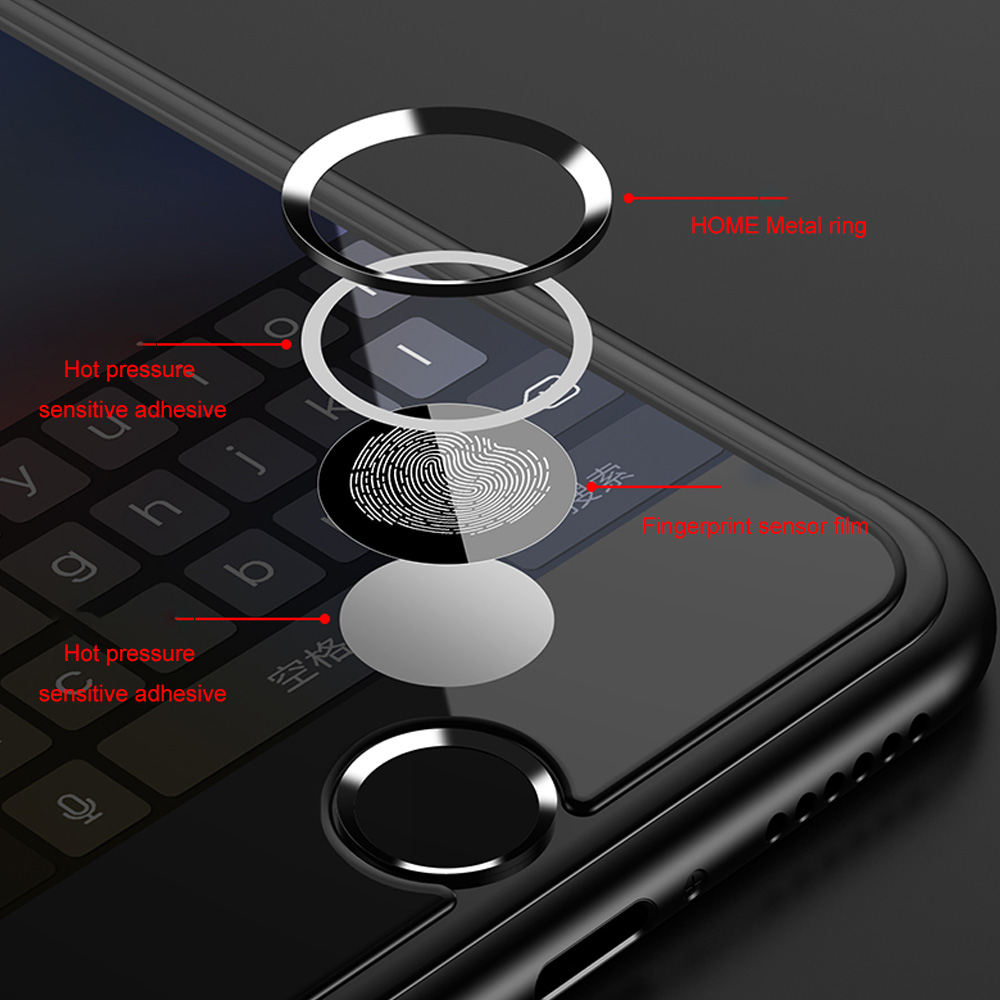 Dla iPhone SE 2020 5s 5 6s 7 Plus 8 4S iPad Pro Mini Touch ID przycisk Home naklejka aluminiowy metalowy pierścień identyfikacja linii papilarnych