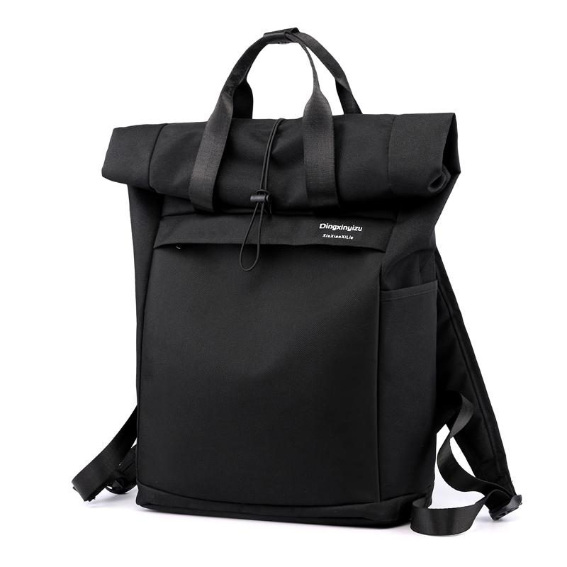 Rugzak Grote Capaciteit Nylon Vrouwen Rugzak Rugzak Schooltas Voor Tiener Schoudertas Mode School Rugzak: Black