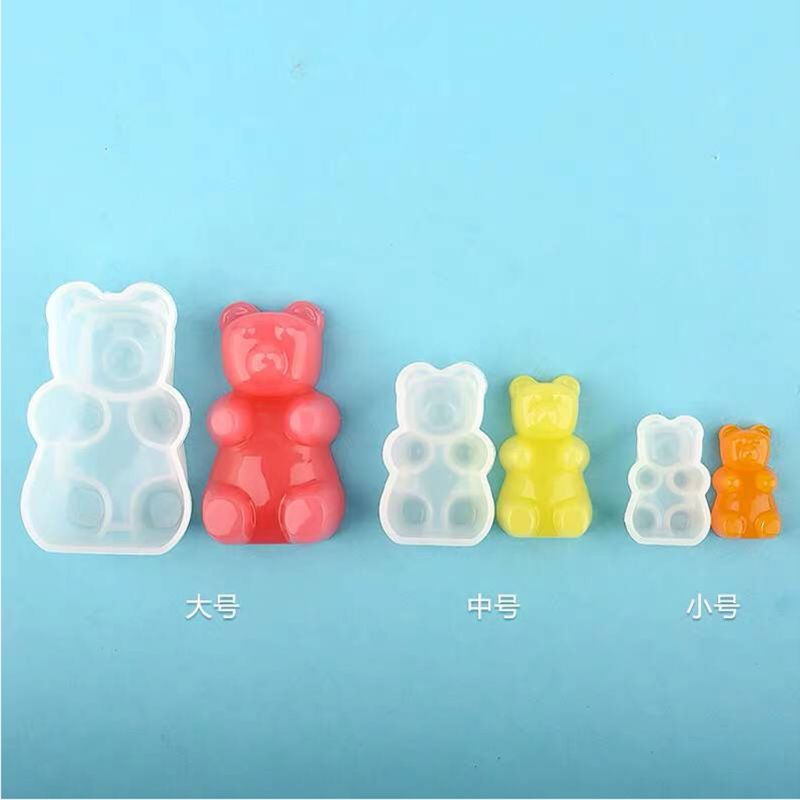 Gummy Bear Candy Silicone Mold Cake Chocolade Fondant Hars Hanger Sieraden Diy