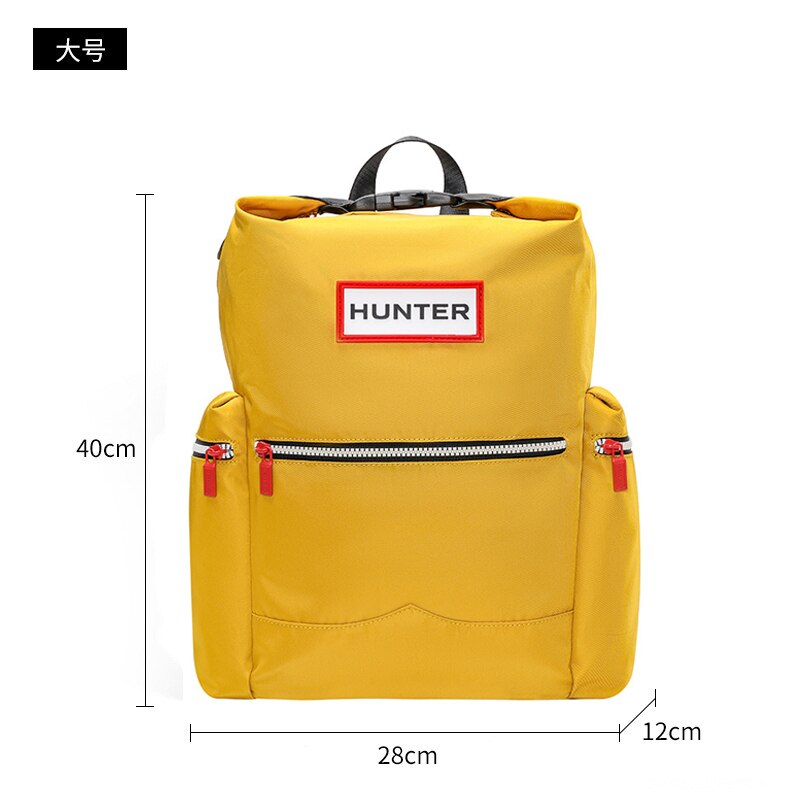 hunter Unisex Waterproof Dwaterproof Nylon Outdoor Travel Backpack Laptop Bags with bag: Yellow