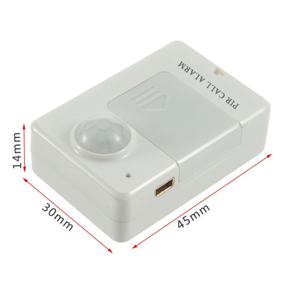 LESHP A9 Mini PIR Alarm Sensor Infrared GSM Wireless Alarm High Sensitivity Monitor Motion Detection Anti-theft EU Plug