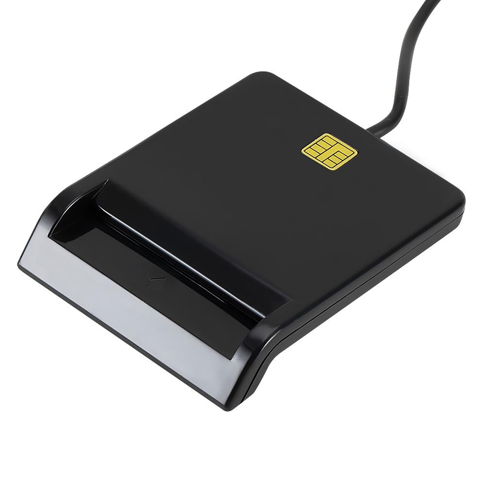 Portable USB 2.0 Intelligent Card Reader Multi-function for DNIE ATM CAC IC ID Bank SIM Card Reader Affordable Easy Use: Default Title