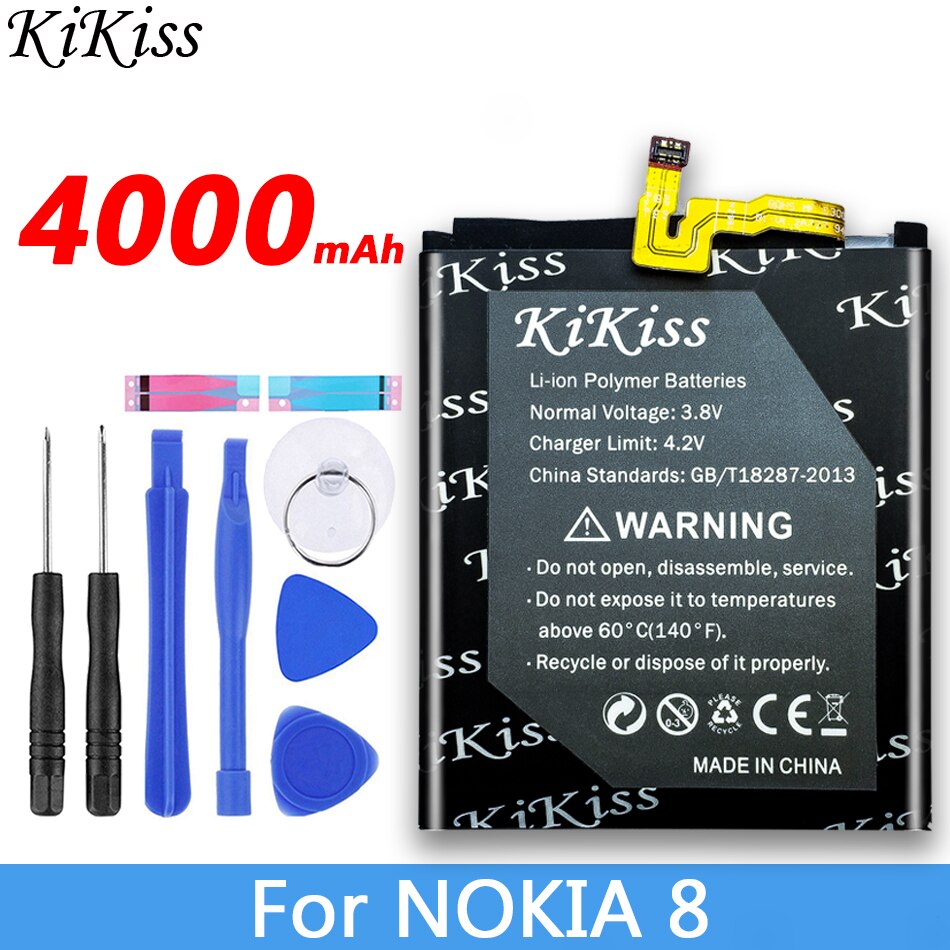 KiKiss Batteria Per Nokia 2 3 5 7 8 TA 1032 1020 1053 Bateria HE319 HE338 HE321 HE340 HE328: HE328