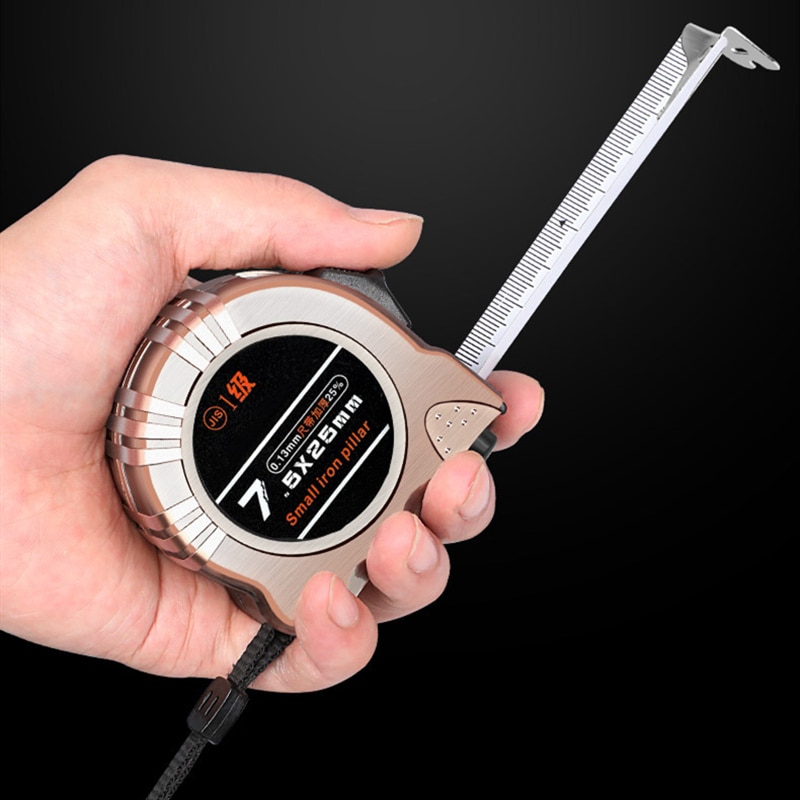 Retro Portable Steel Tape Measure Nylon Material Resistance To Fall Waterproof Distance Measuring Tool 3M 5M 7.5M 10M Available