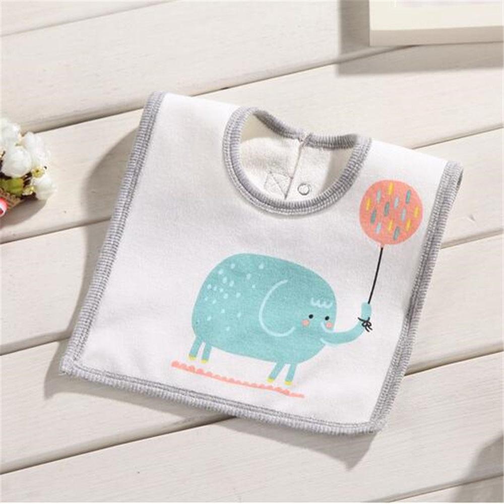 Baby Bib Towels Baby Bibs Square Terry Newborn Wear Infant Clothes 0-36 Months Cartoon Baby Accessories Bibs & Burp Cloths: green elephant