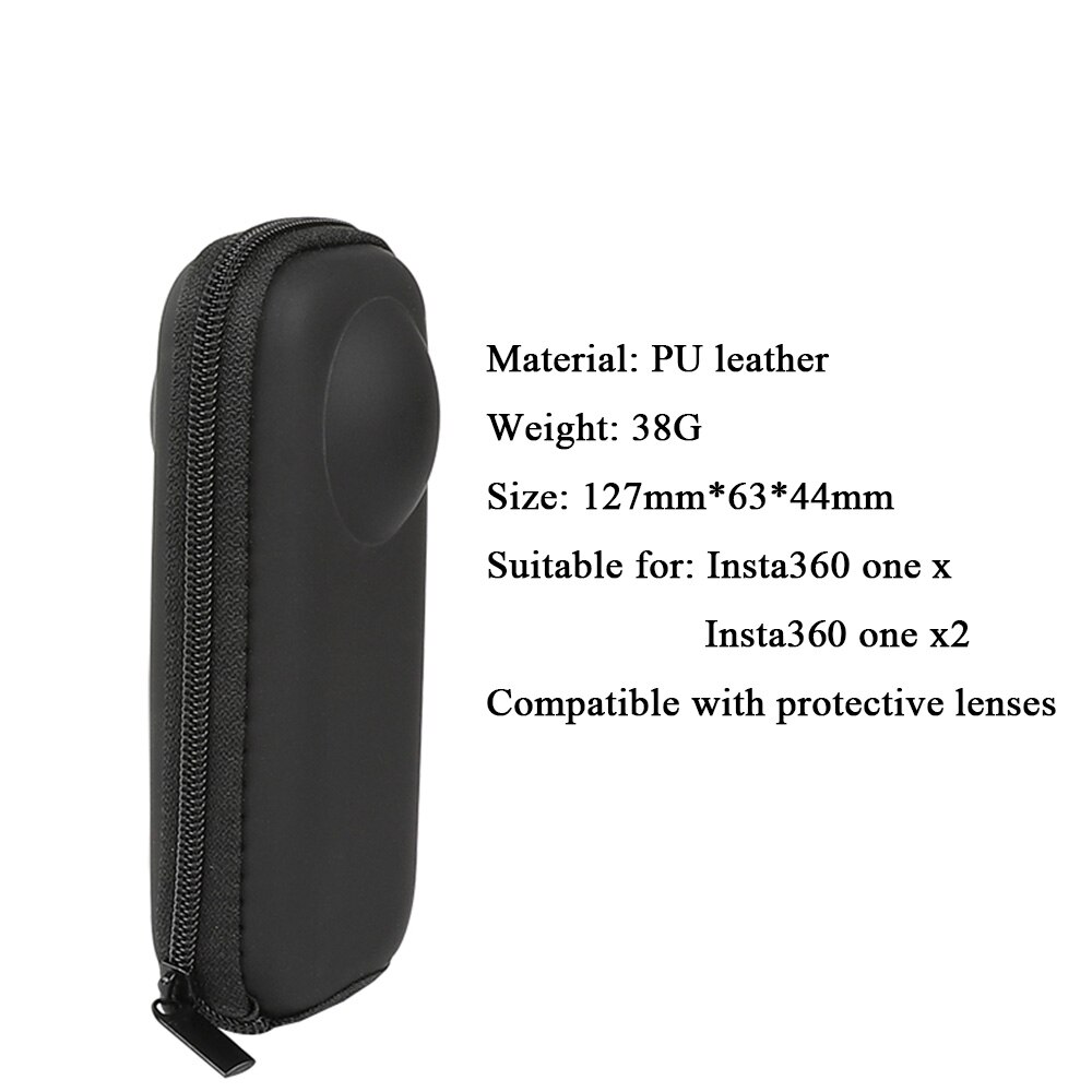 for Insta360 ONE X X2 Mini PU Protective Storage Case Bag Box Mount for Insta 360 Panoramic Camera Portable Accessories: Default Title