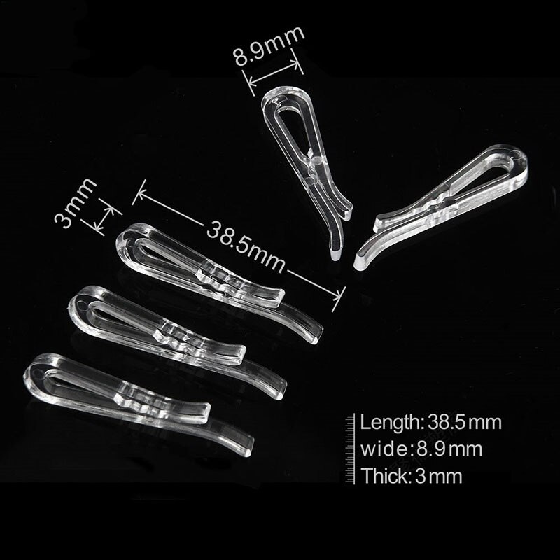 Clips de plástico para camisa, pinzas para ropa, paquete de calcetines, Clips, accesorios para ropa, Clip de 38mm, 200 Uds.