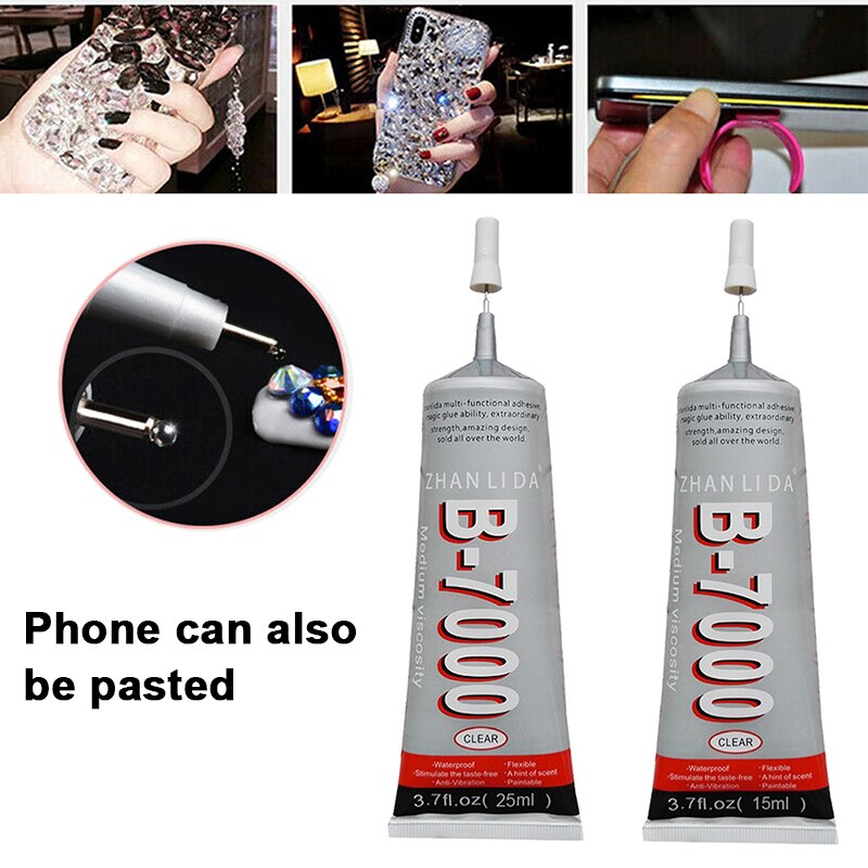 PVC B7000 Waterproof Transparent Adhesive DIY Super B7000 Shell Rhinestones Repair Metal Glass ceramic Wood Strong Adhesive Glue