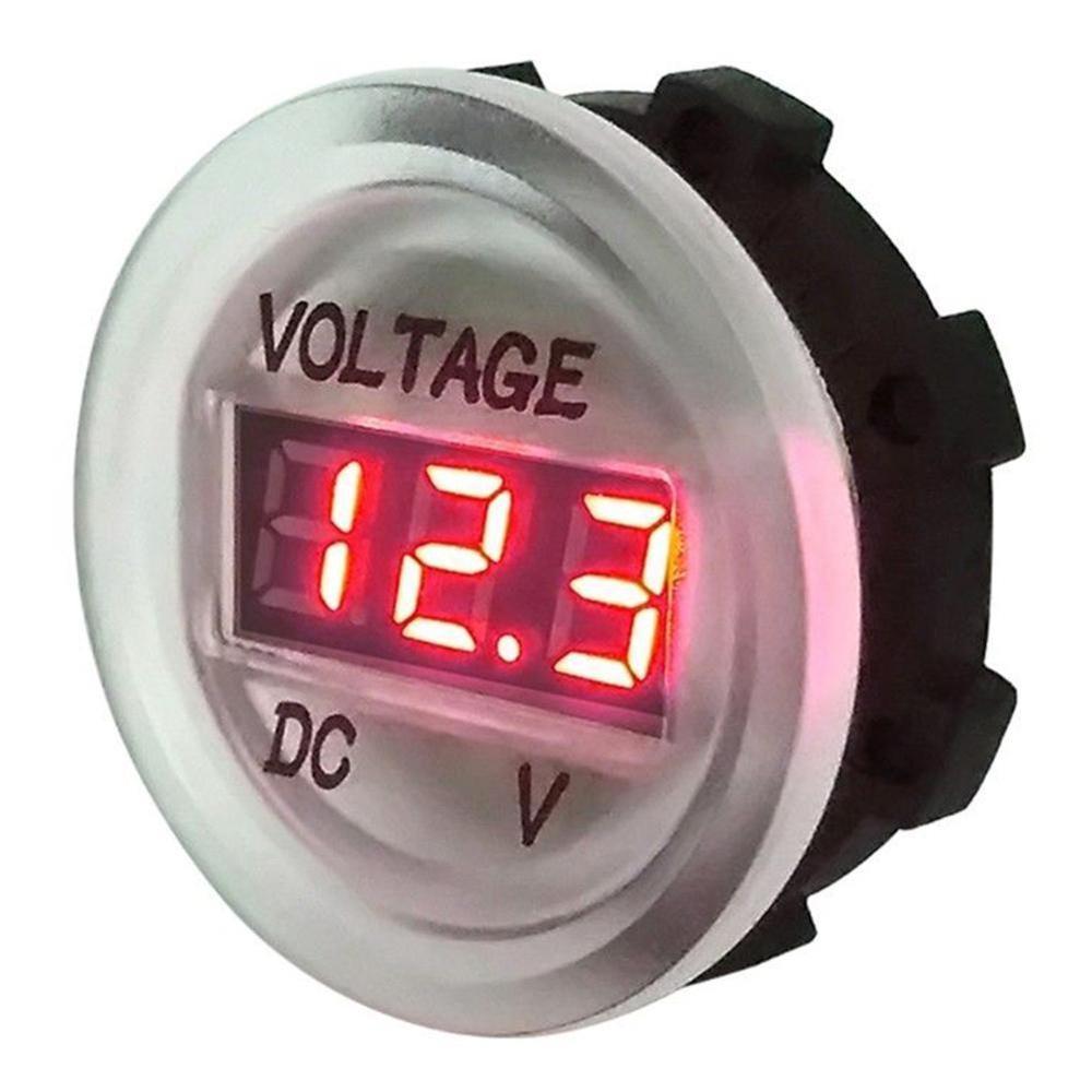 Bil marin yatch rv mätare digital spänning voltmeter display voltmeter 12v grön färg: Röd led färg
