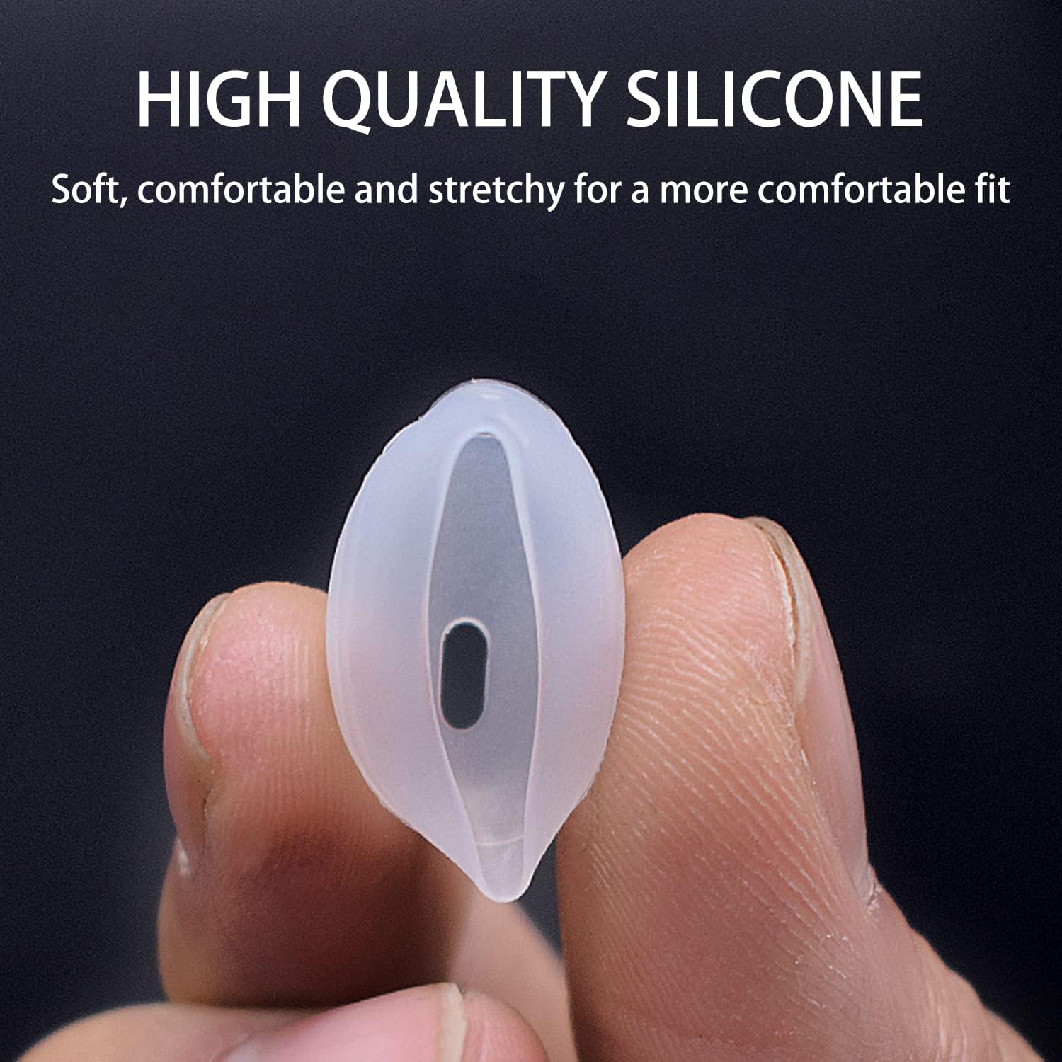 Antypoślizgowe etui na słuchawki robić Airpods Silikonowe, antypoślizgowe gumowe końcówki douszne Nakładki na słuchawki douszne robić iPhone'a Wkładki ochronne douszne