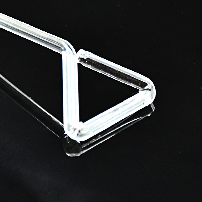 Glass Cell Coating Bar Triangular Cell Culture Dish Coated Stick 5 * 170 mm Cell Applicator Spatula Push Plates 10 pcs