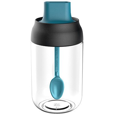 250Ml Spice Fles Zout Peper Pot Kruiden Jar Vochtbestendige Deksel Lepel Kruiden Container Keuken Kruiden Fles JU31805: D