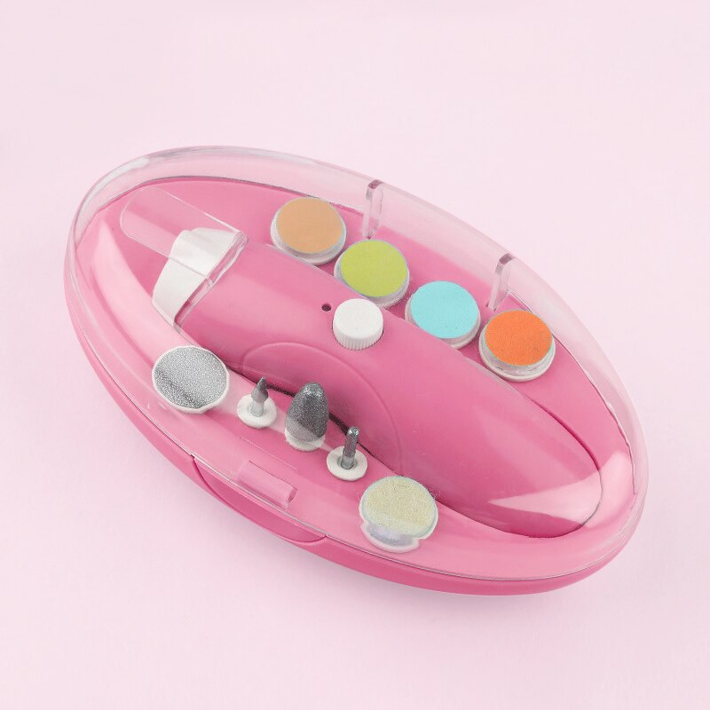 Elektrische Baby Nagel Trimmer USB Lade Kinder Infant Baby Cutter Nagel Pflege Baby Trimmer Maniküre Clipper Schere: Pink