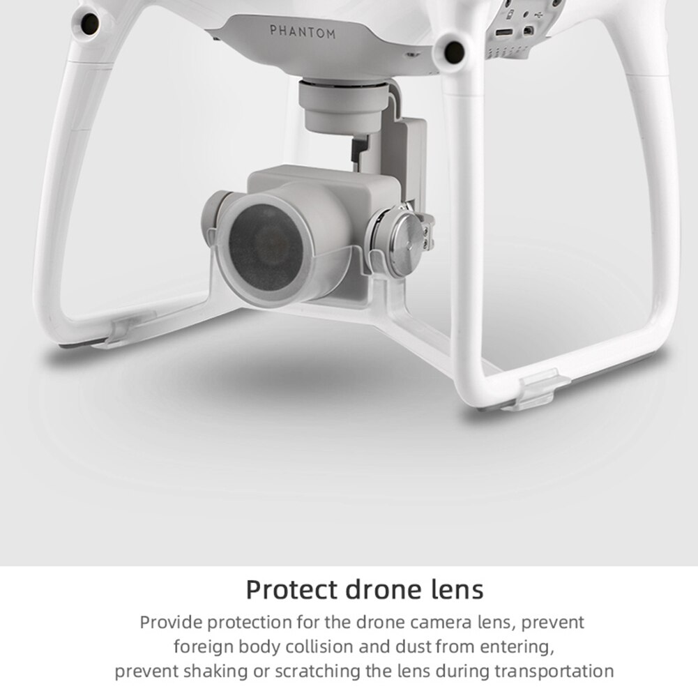 Transparent Drone Gimbal Stabilizer Lock Plastic Camera Lens Cover for DJI Phantom 4 Pro Parts Accessories 17.5x5x3.2cm