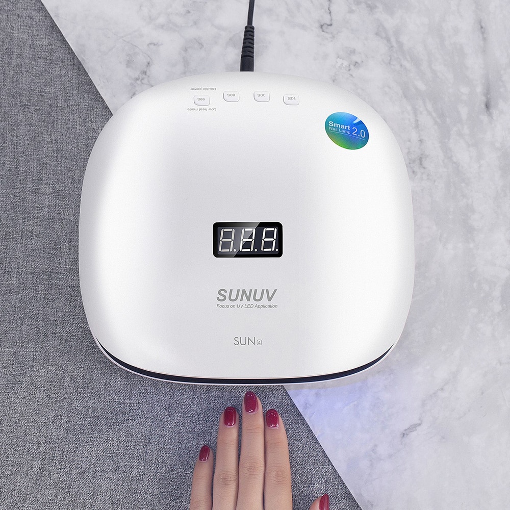 Sunuv sun 4/ sun 4s 48w uv led lampor nageltork lampa med lcd display smart uv fototerapi nagelkonst manikyrverktyg damer