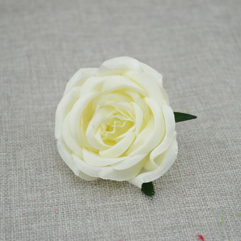 5 Stks/partij Kunstbloemen Goedkope Rozen Bruiloft Decoratie Pompom Zijde Bloem Simulatie Bloem Kamer Decoratie: Milk white