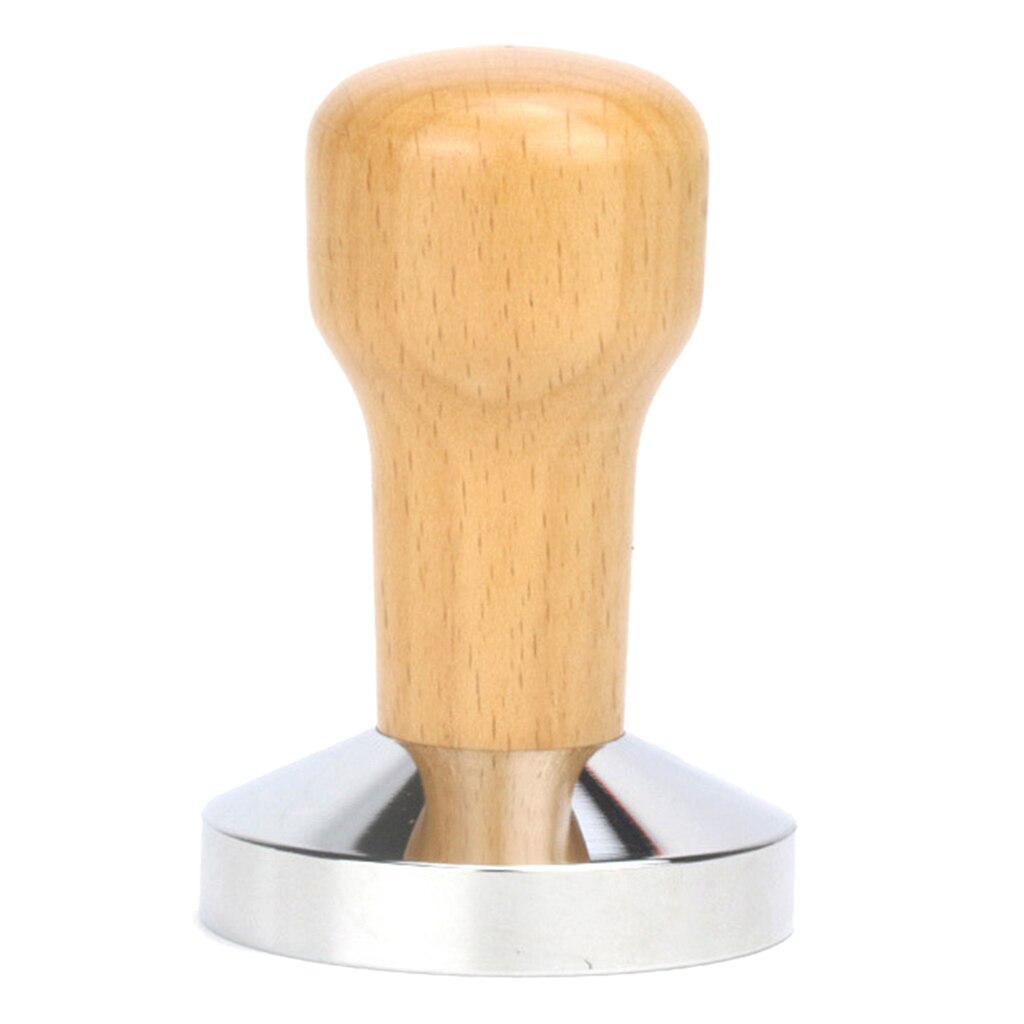 51/53/58mm Coffee Tamper Wood Handle Coffee Bean Press Tool Barista Coffee Machine Accessories: 51mm wood