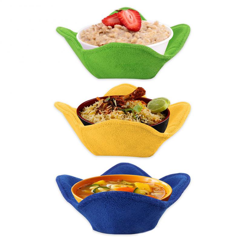 Microwave Safe Bowl Holder to Keep Your Hands Cool and Your Meal Warm Heat Resistant Bowl Cozies for Soup Rice Pasta Bowls