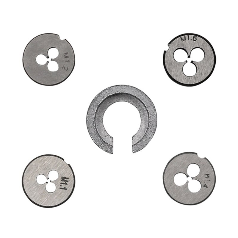 Juego de Mini terrajas métricas HSS, juego de manijas de llave, M1-M1.6, rosca de tornillo, JUL30_33,